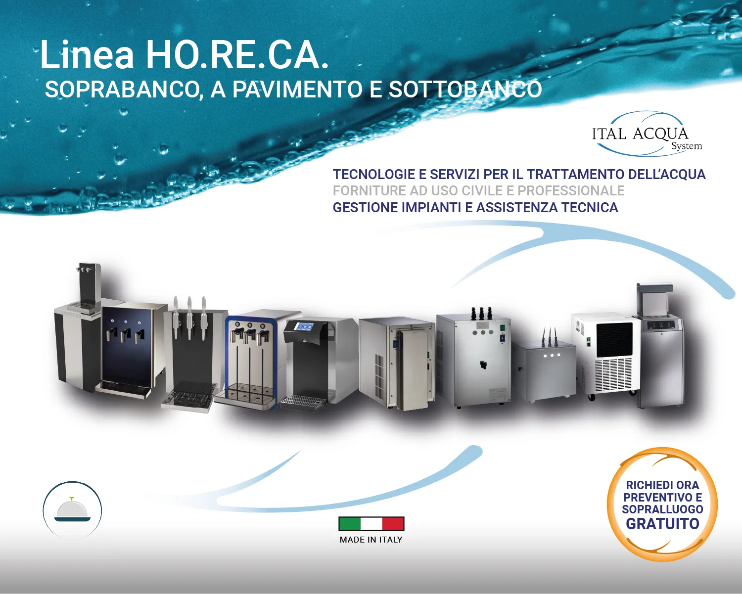 Ital Acqua System banner linea HO.RE.CA.