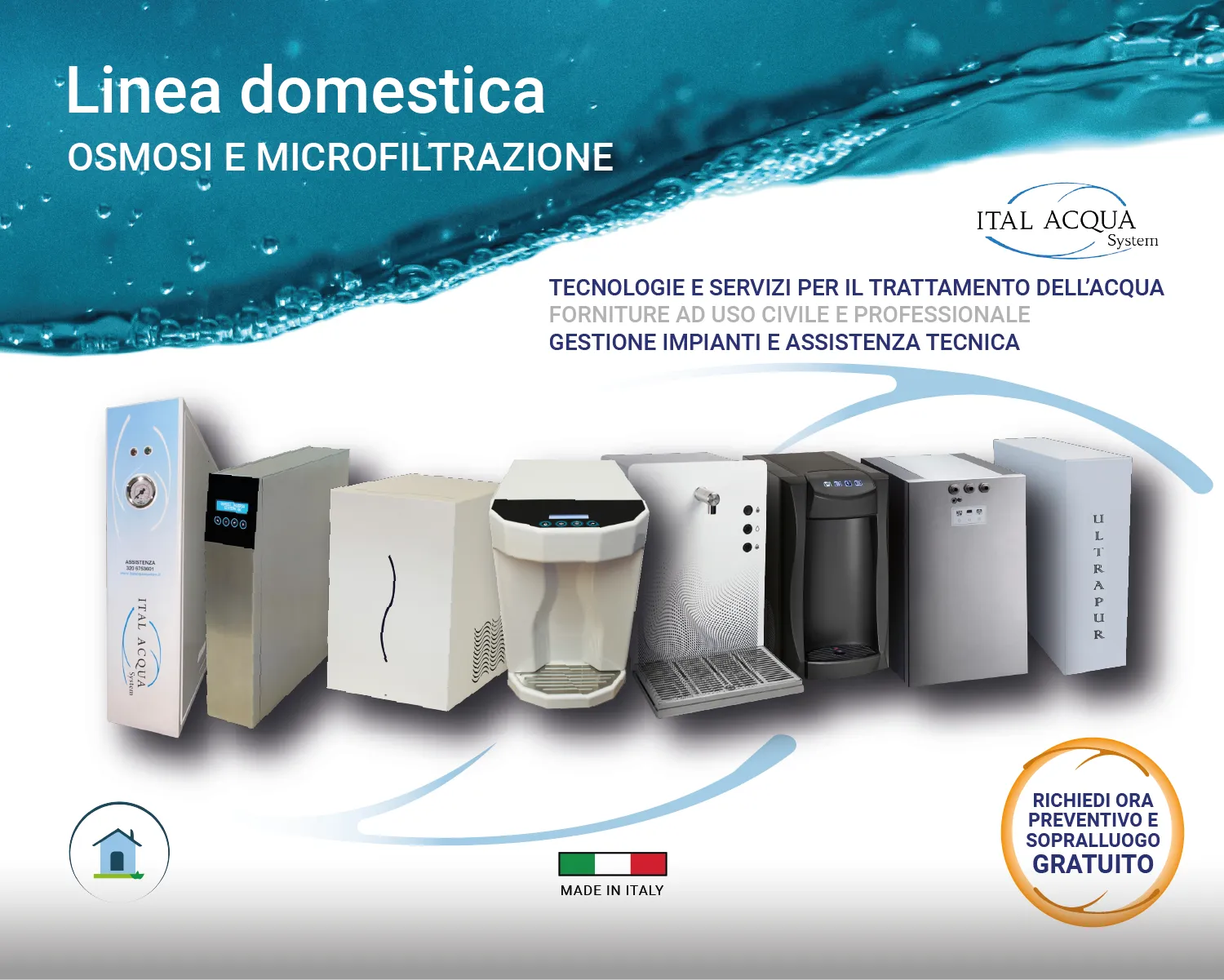 Ital Acqua System banner linea per casa