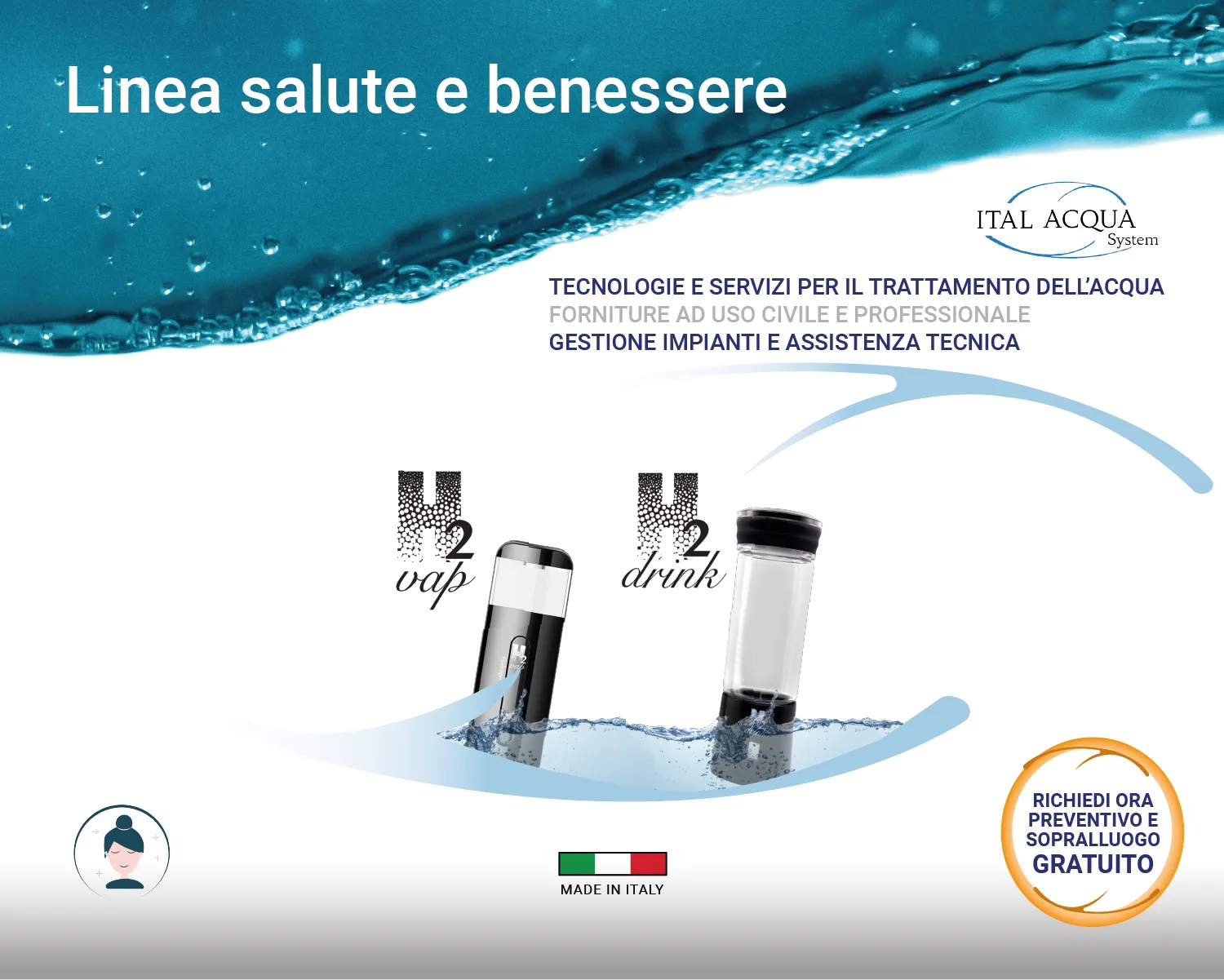 Ital Acqua System banner linea salute e benessere